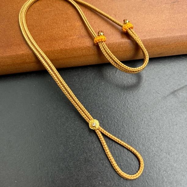 免绑吊坠绳直穿款挂坠绳项链绳挂绳手工编织可调节八宝直穿绳子