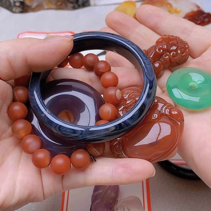 【闪购商品】玛瑙/玉髓未镶嵌珠宝半成品琪**常