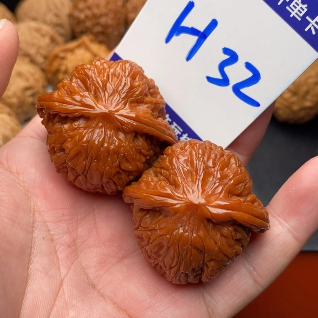把件文玩核桃磨盘狮子头40