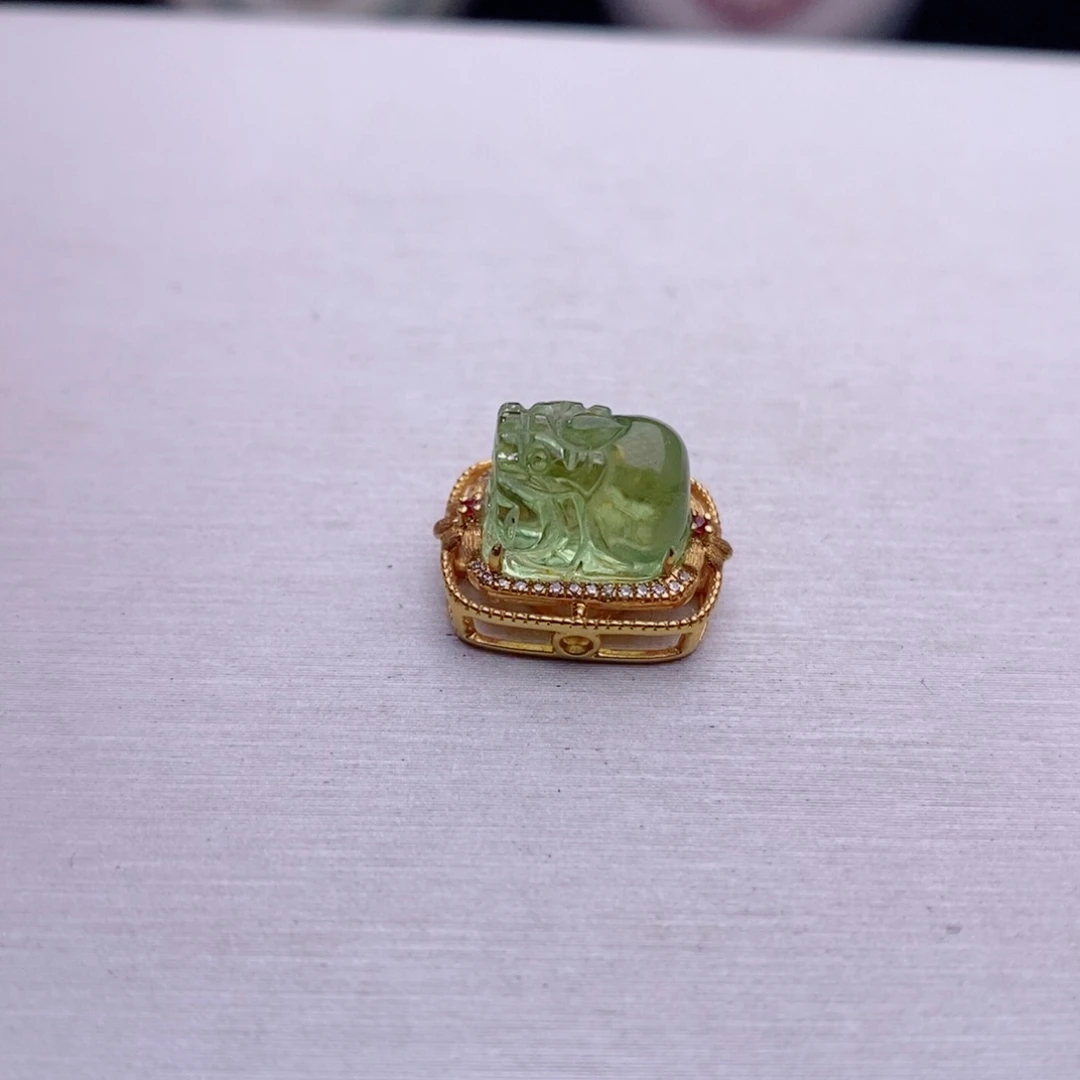 18K金镶嵌魔盒碧玺碧玺A魔盒