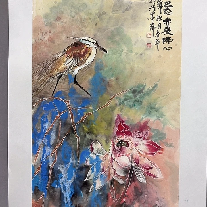 国画亲笔手绘放心去藏