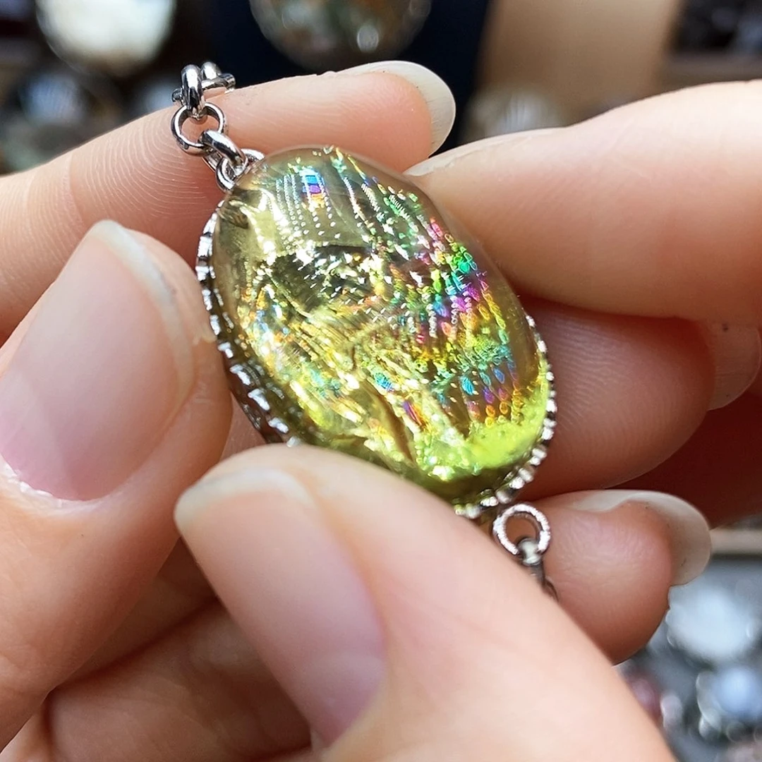 水晶手链银S925镶嵌未*梦吊坠