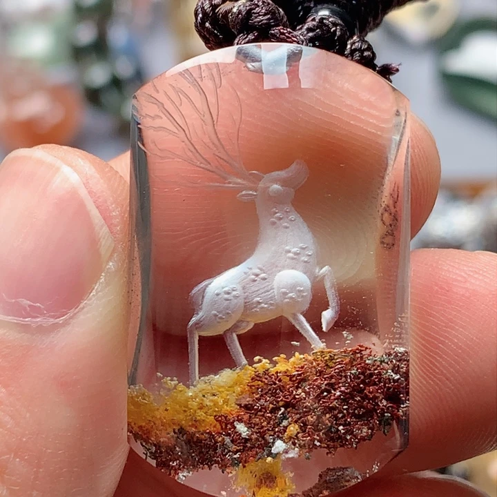 水晶吊坠(不含链)未镶嵌