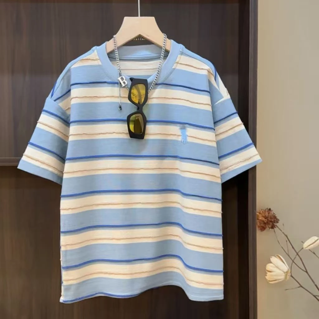 【年中清货】T恤中大童男童短袖百搭韩版短袖潮童舒适棉T恤YG6848