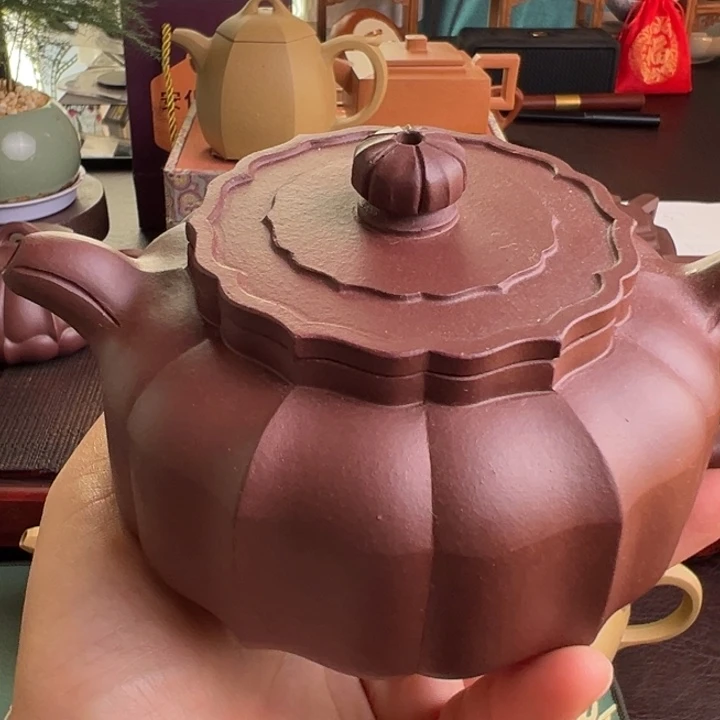 @****茶壶紫砂紫泥宝凌