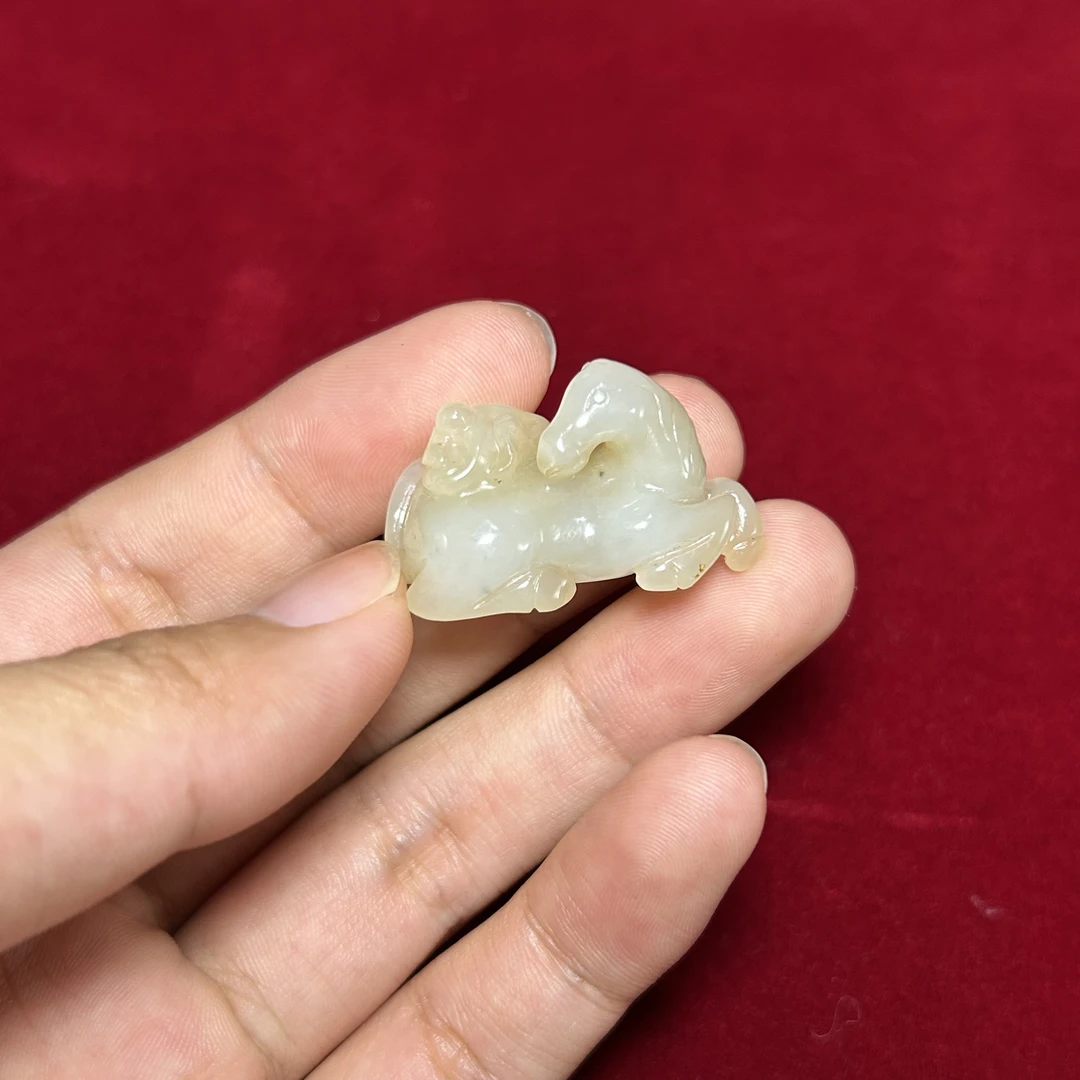 玲珑古玉收藏和田玉马上封猴（福利）