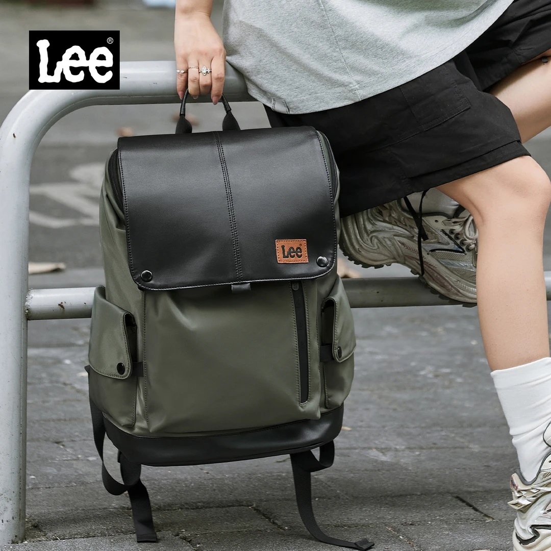 Lee户外双肩包2025新款潮流休闲背包百搭休闲初高中大学生背包