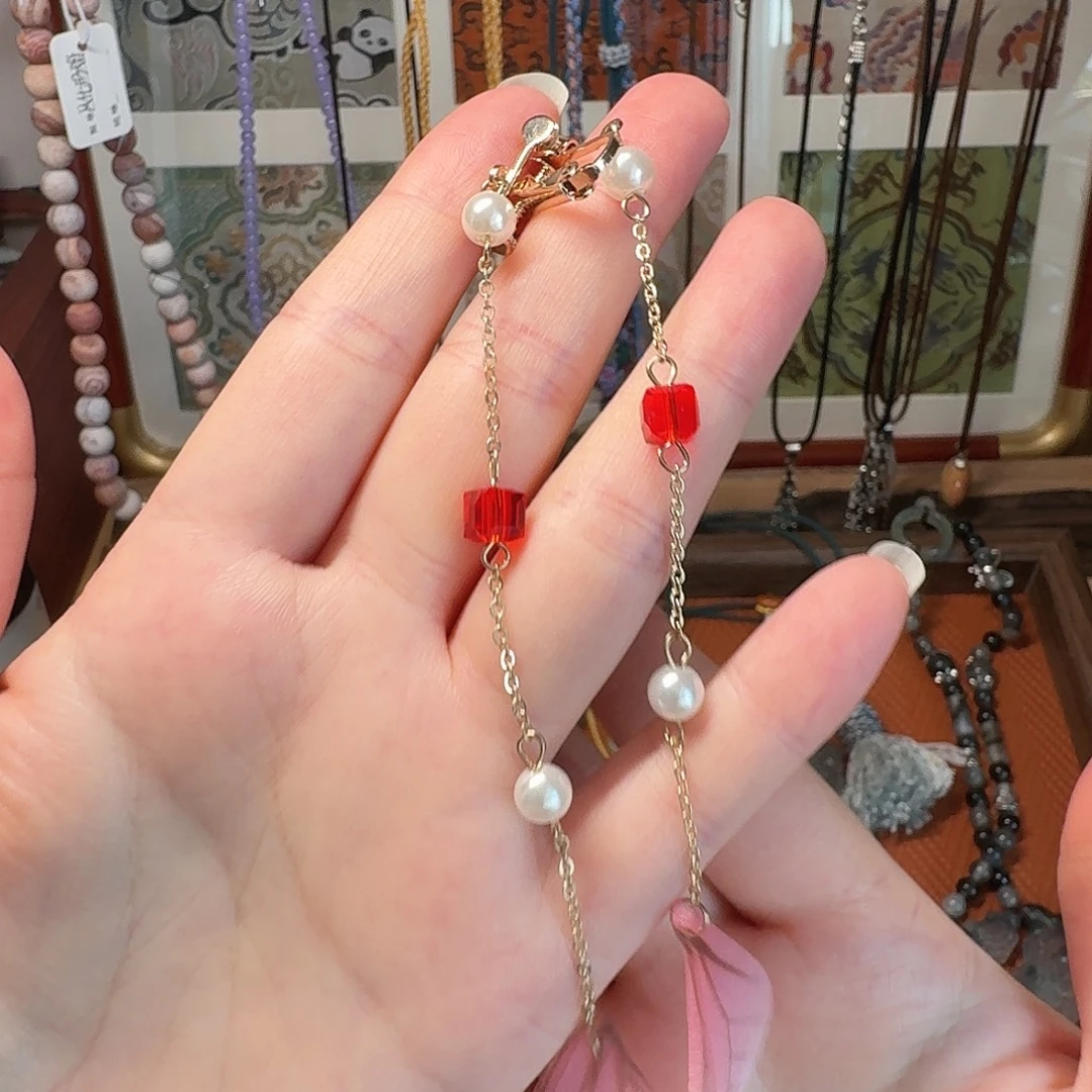 蛇纹石玉合金耳钉耳夹