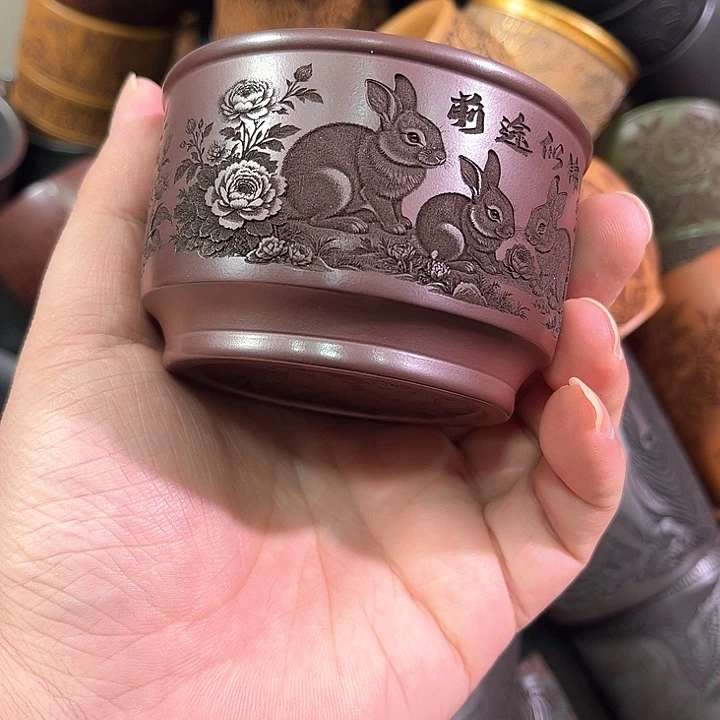 茶杯紫砂全手工紫砂主人杯