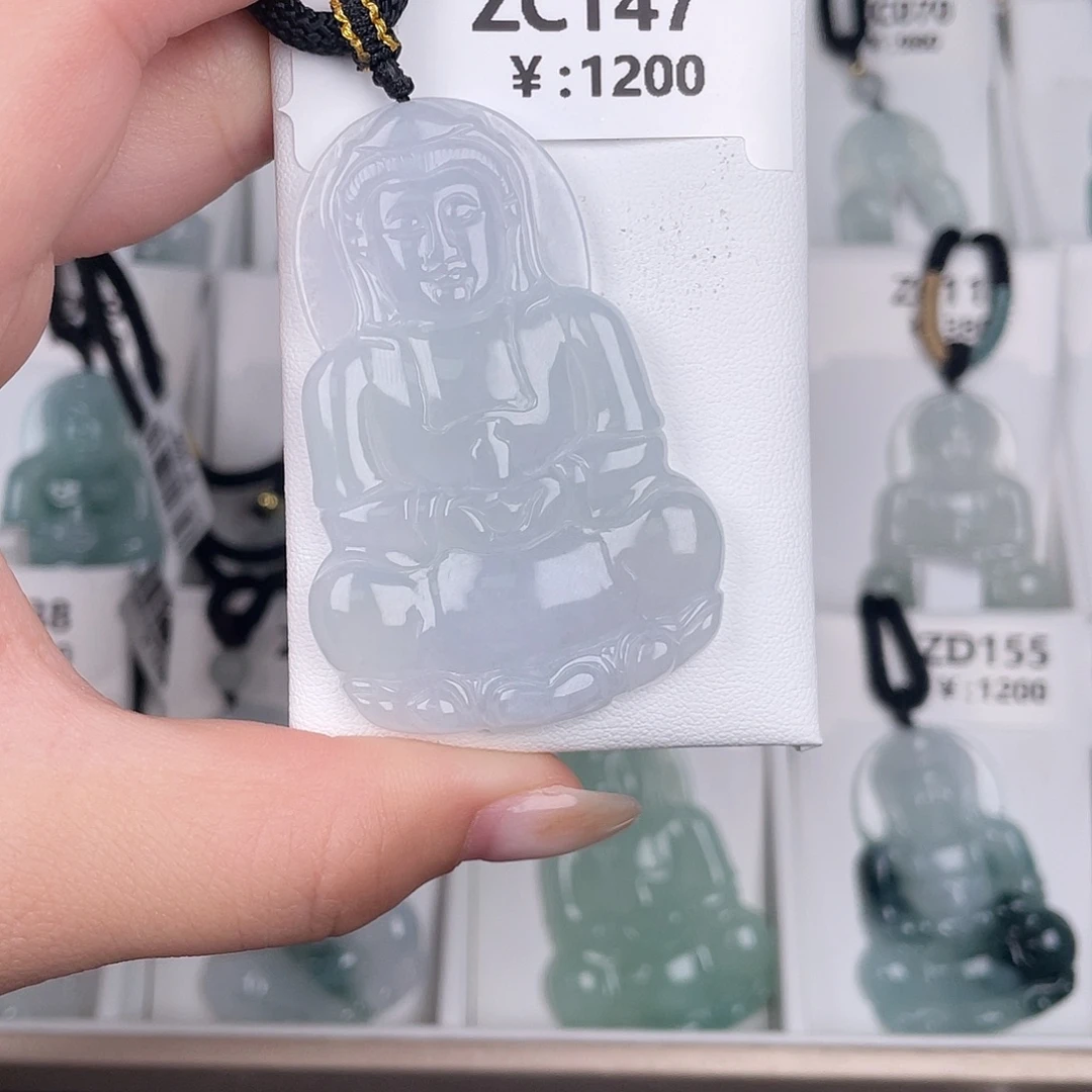 翡翠未镶嵌颈饰zc147