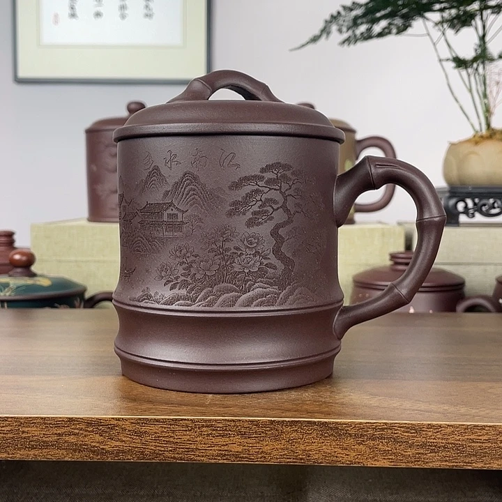 茶杯紫砂江南水乡600cc