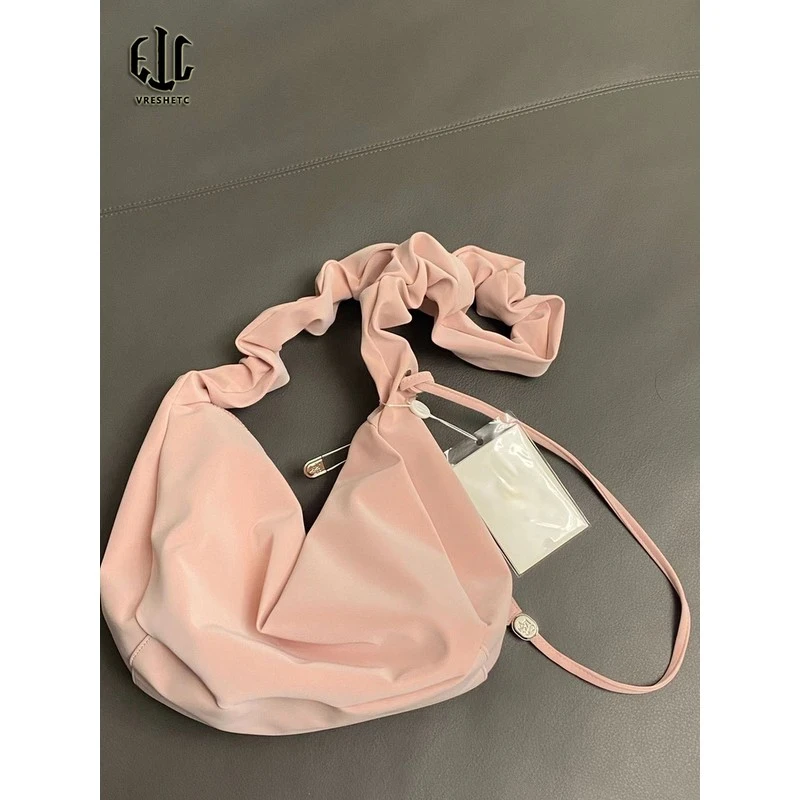 锁扣单根通勤风耐磨xx卡位斜挎包ins饺子包肩包简约小众百搭休闲