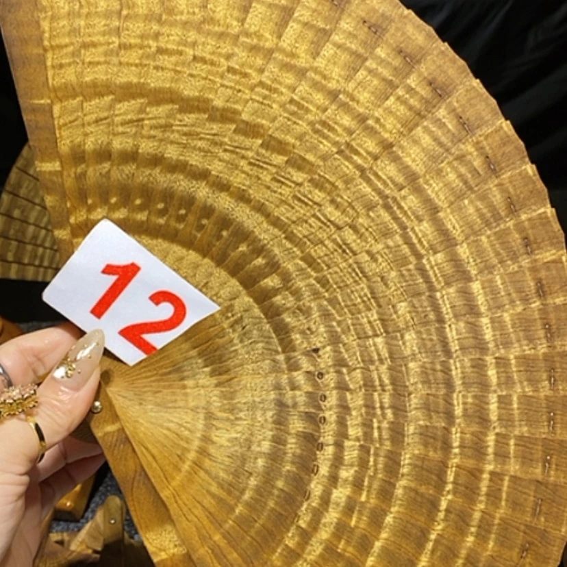 【闪购商品】金丝楠A*钙金丝楠木扇子