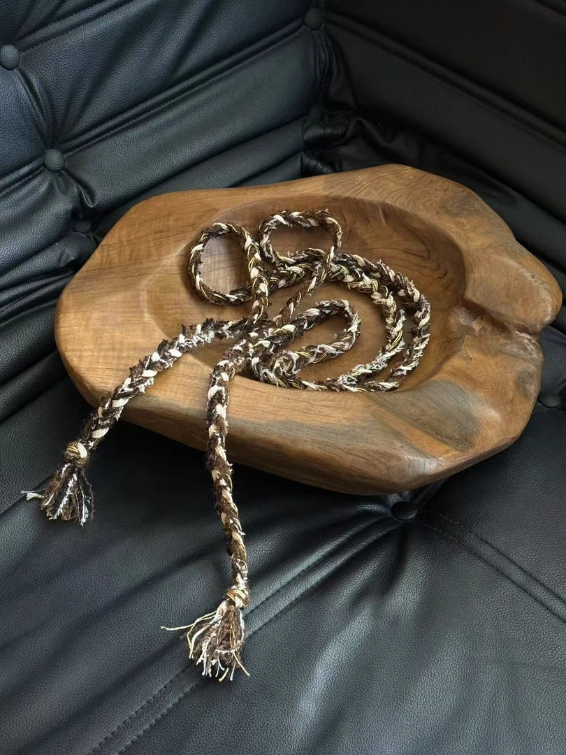 耶耶 YEYE |原创设计波西尼亚风3股编织绳装饰腰绳002