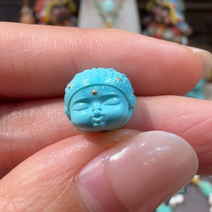 绿松石未镶嵌嘟嘟嘴配饰