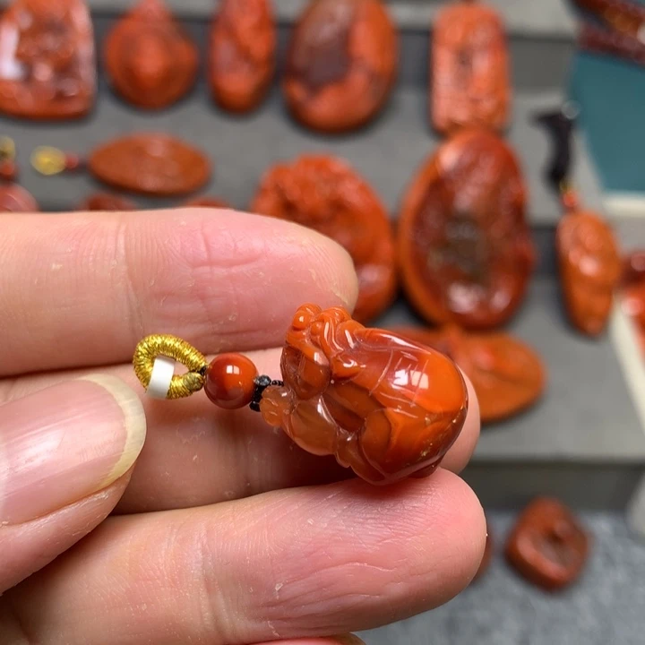 吊坠(不含链)未镶嵌南红玛瑙