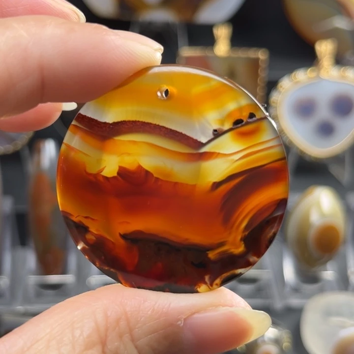 未镶嵌吊坠(不含链)玛瑙/玉髓