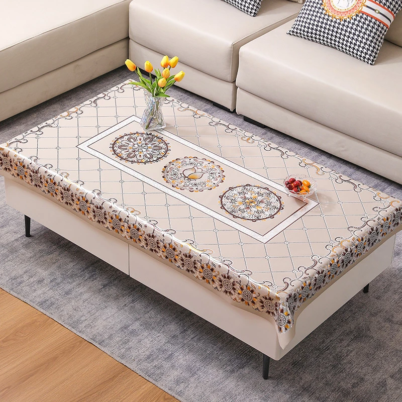 【新疆直发】北欧桌布防水防油防烫免洗高级感台布ins风茶几布会议