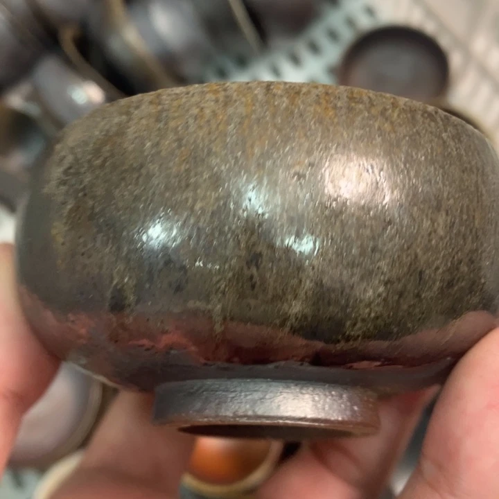 柴烧杯子与宝瓶大放漏