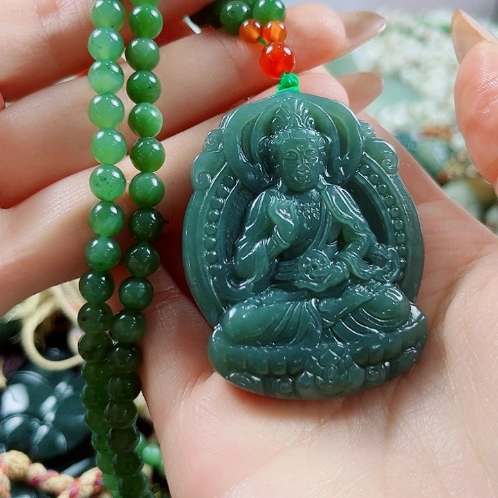 和田玉未镶嵌颈饰