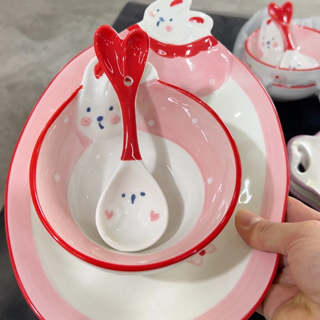 摆件高温陶瓷釉下彩微瑕！