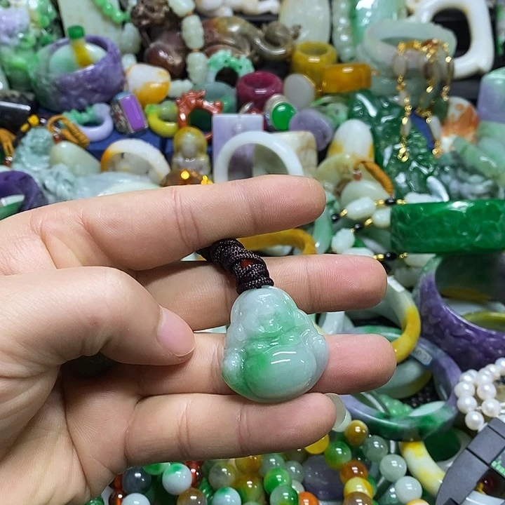 颈饰未镶嵌翡翠缅甸翡翠首饰配饰