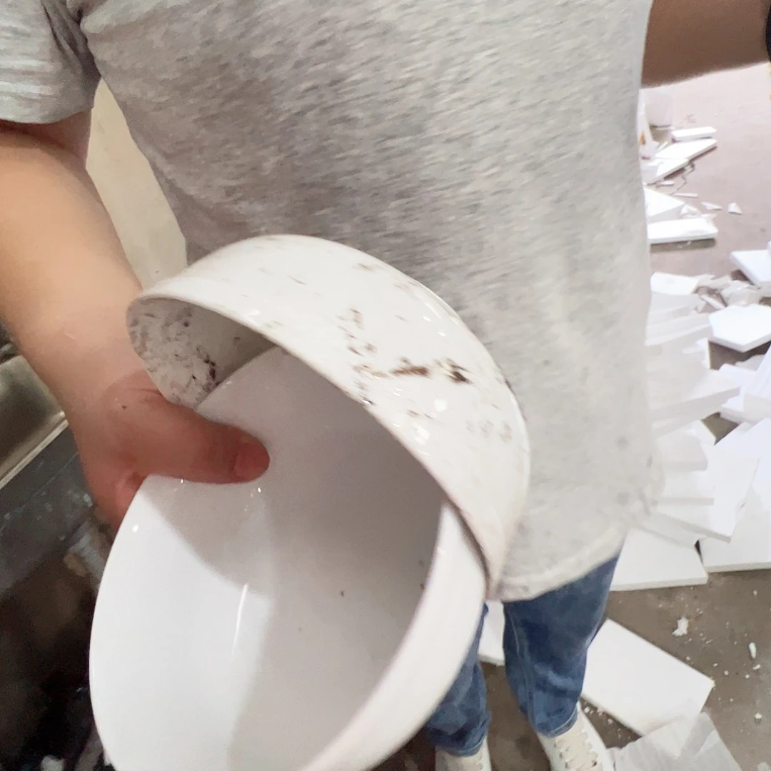 瓷片景德镇陶瓷6寸护边面碗2只