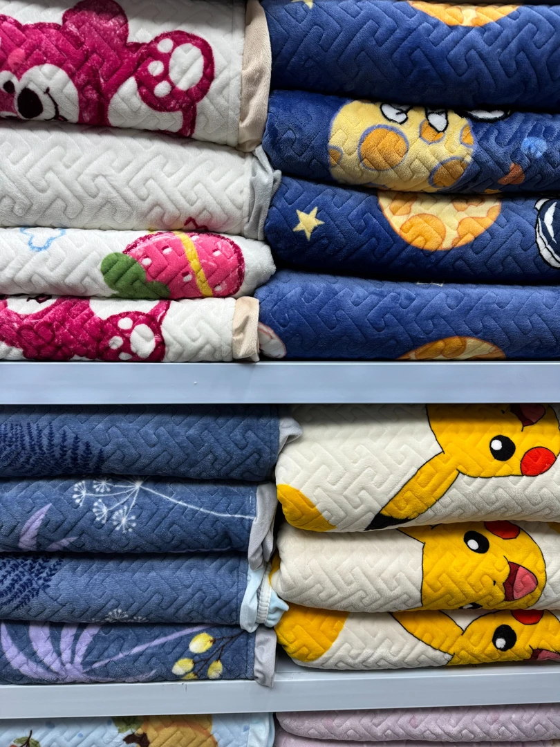 加厚牛奶绒床盖保暖防滑三层夹棉绗缝盖毯200~300编号