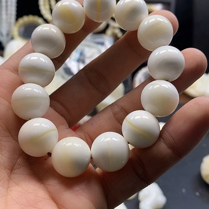 淡***雅贝壳手串/手链16金丝