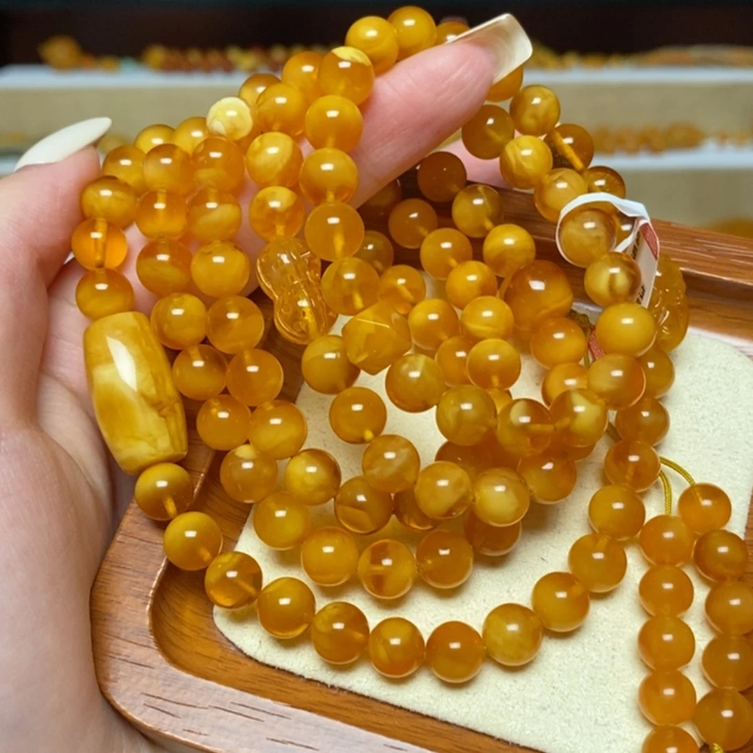 【闪购商品】未镶嵌蜜蜡手链手串
