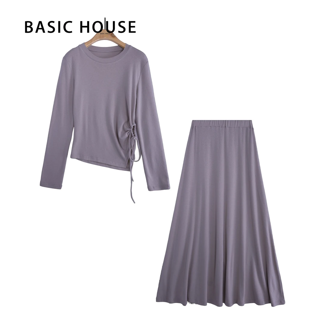 Basic House/百家好休闲显瘦百搭时尚秋季气质套装B1335B5E612
