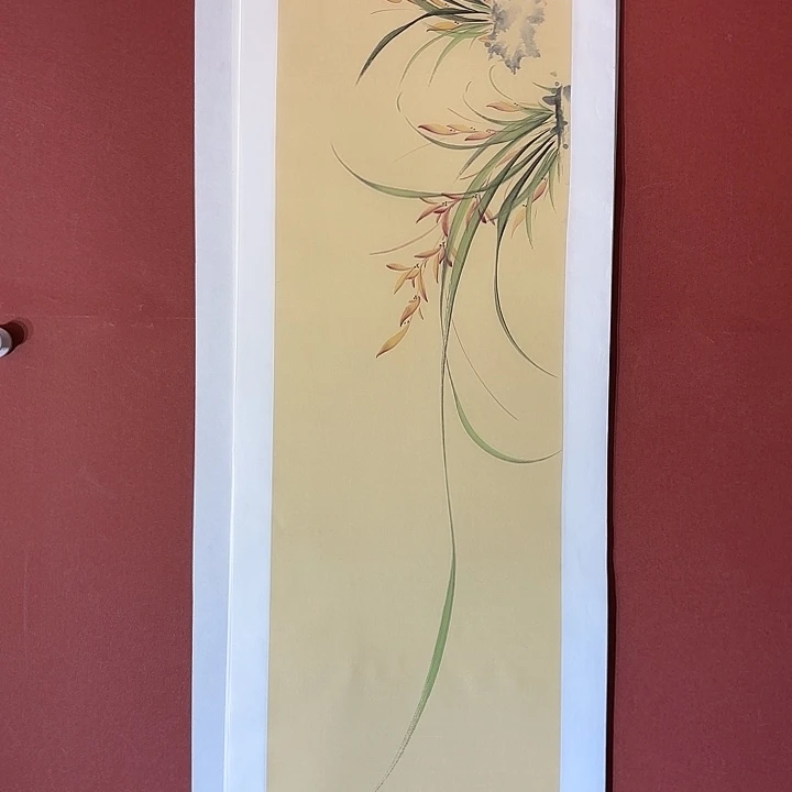 国画听兰老师花鸟