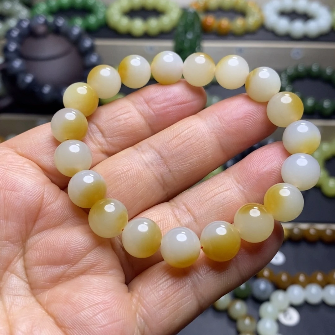 和田玉未镶嵌手串