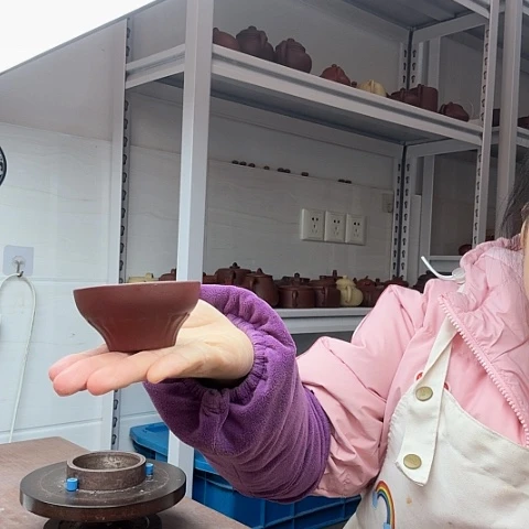 紫泥菱花杯菱花杯