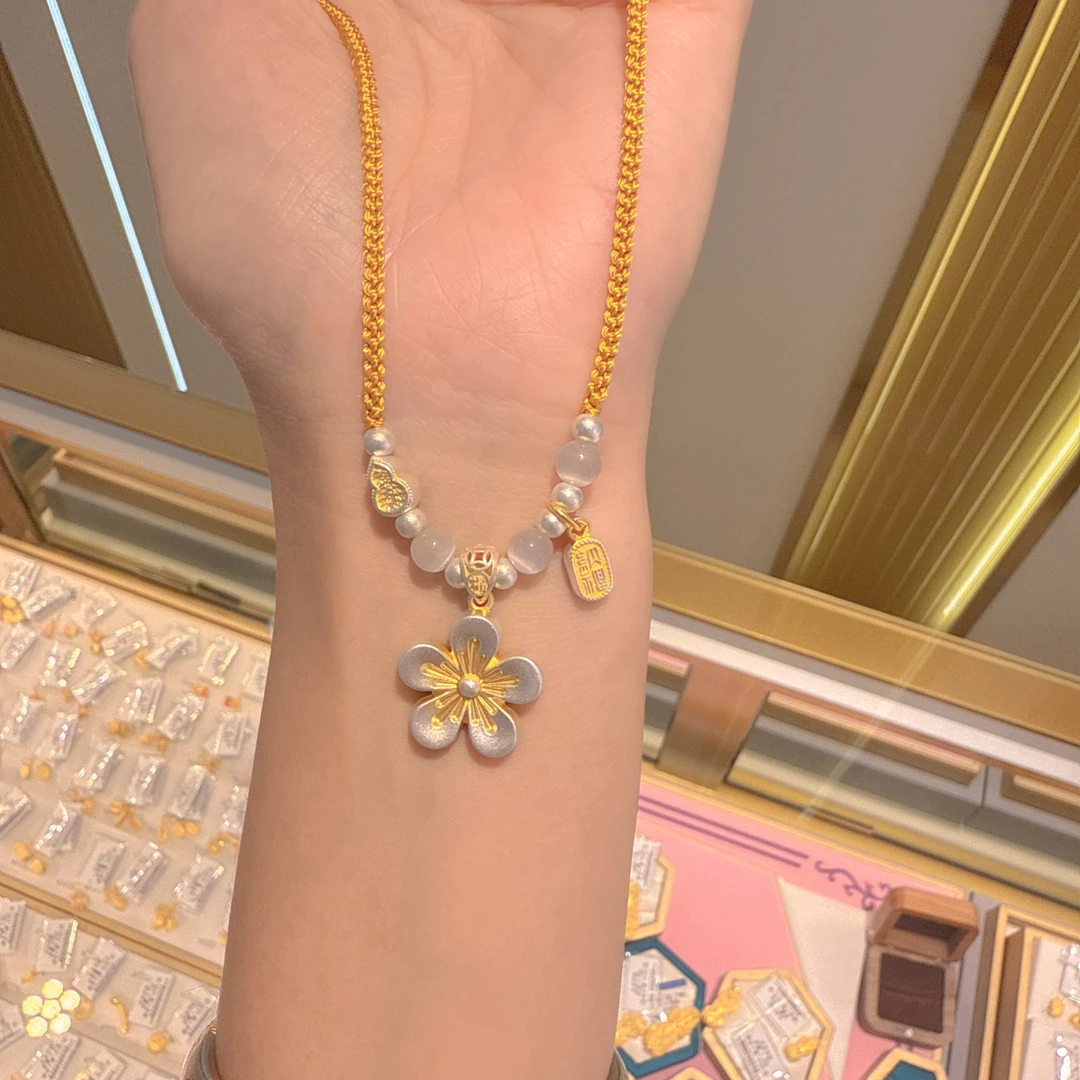 吊坠足银 坠链小清新轻奢气质