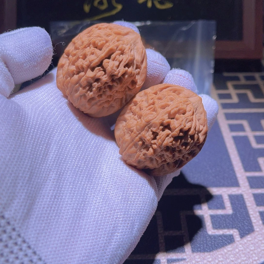 把件文玩核桃阳***^莲花