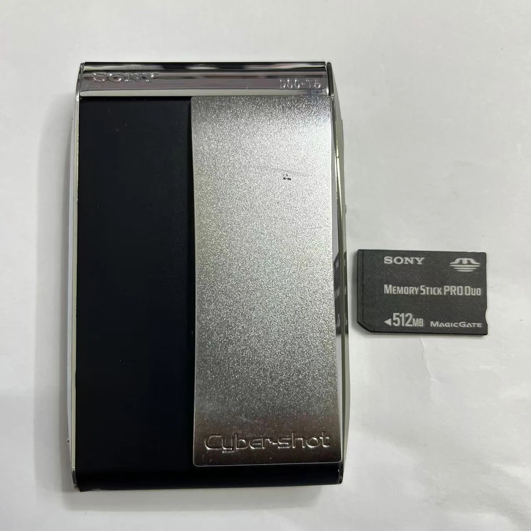 9新 Sony/索尼 索尼DSC-T5 有卡无电池 外表微瑕 屏幕有灰