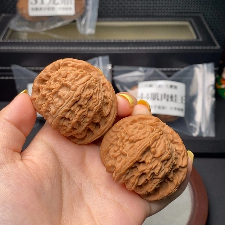 把件文玩核桃白狮子47