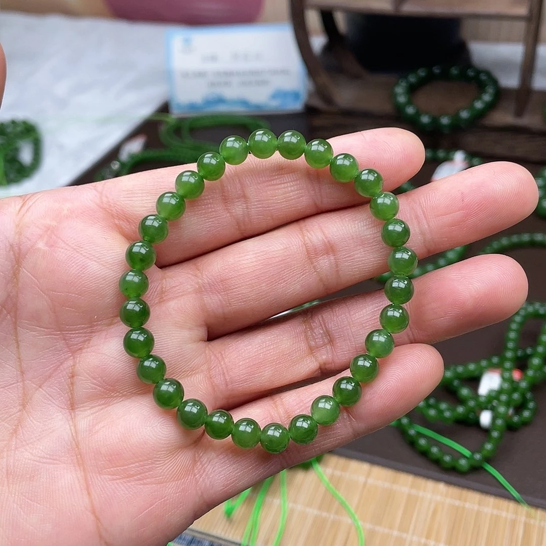 和田玉未镶嵌手链