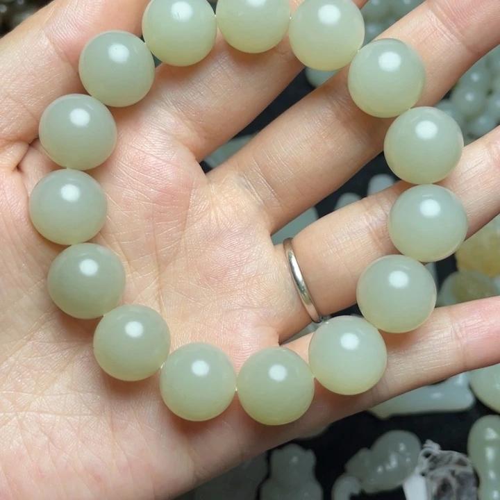 诗***方手串未镶嵌和田玉