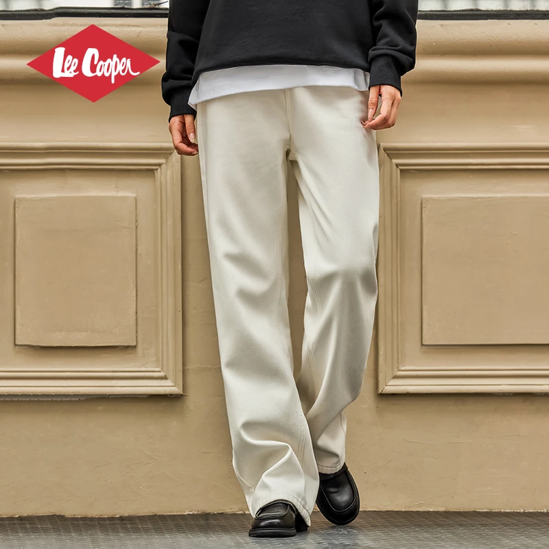 LEE COOPER牛仔裤女款直筒垂感宽松慵懒风阔腿长裤百搭潮流拖地裤