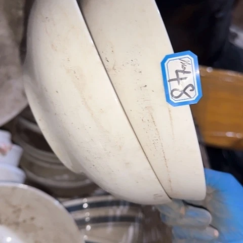 瓷片国营厂库存微瑕20.5厘米48