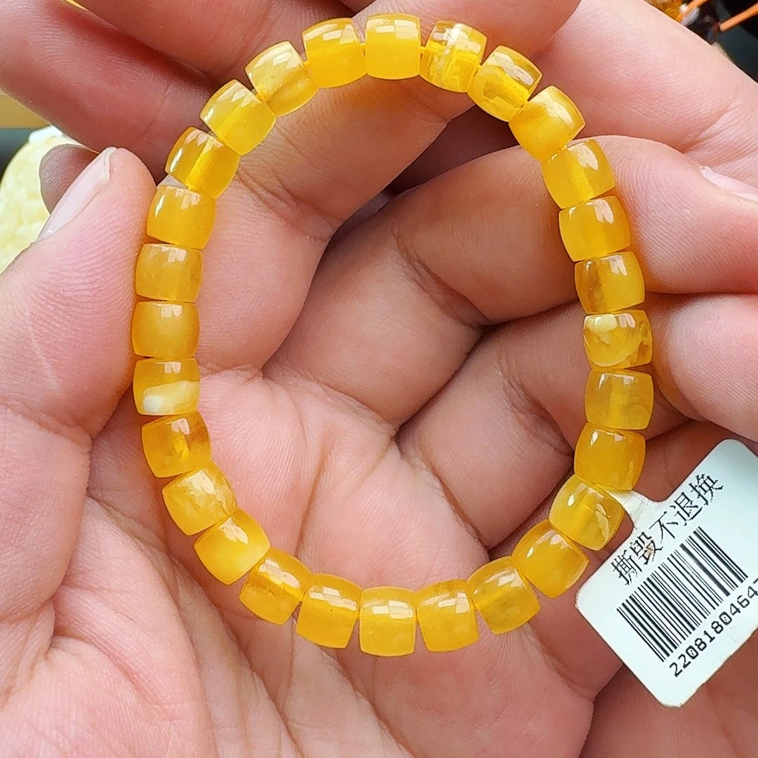 蜜蜡未镶嵌颈饰假一赔十，特价