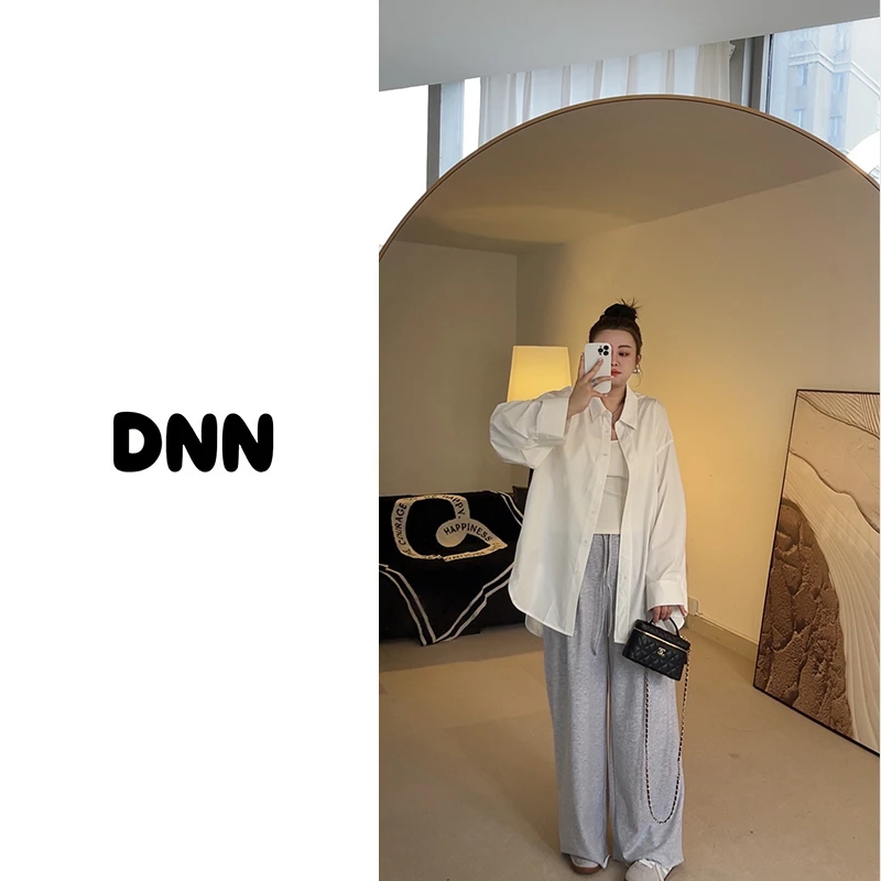 现货【大妮妮】大码 悠长假期 毛边卷边毛圈棉休闲春款三色卫裤503