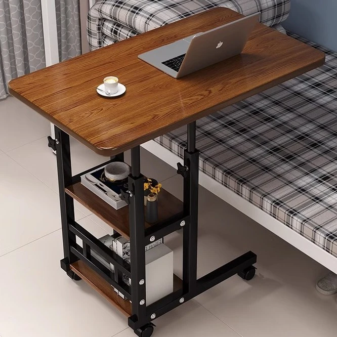 可移动升降床卧室折叠桌家用学生书桌懒人宿舍笔记本电脑桌子侧边