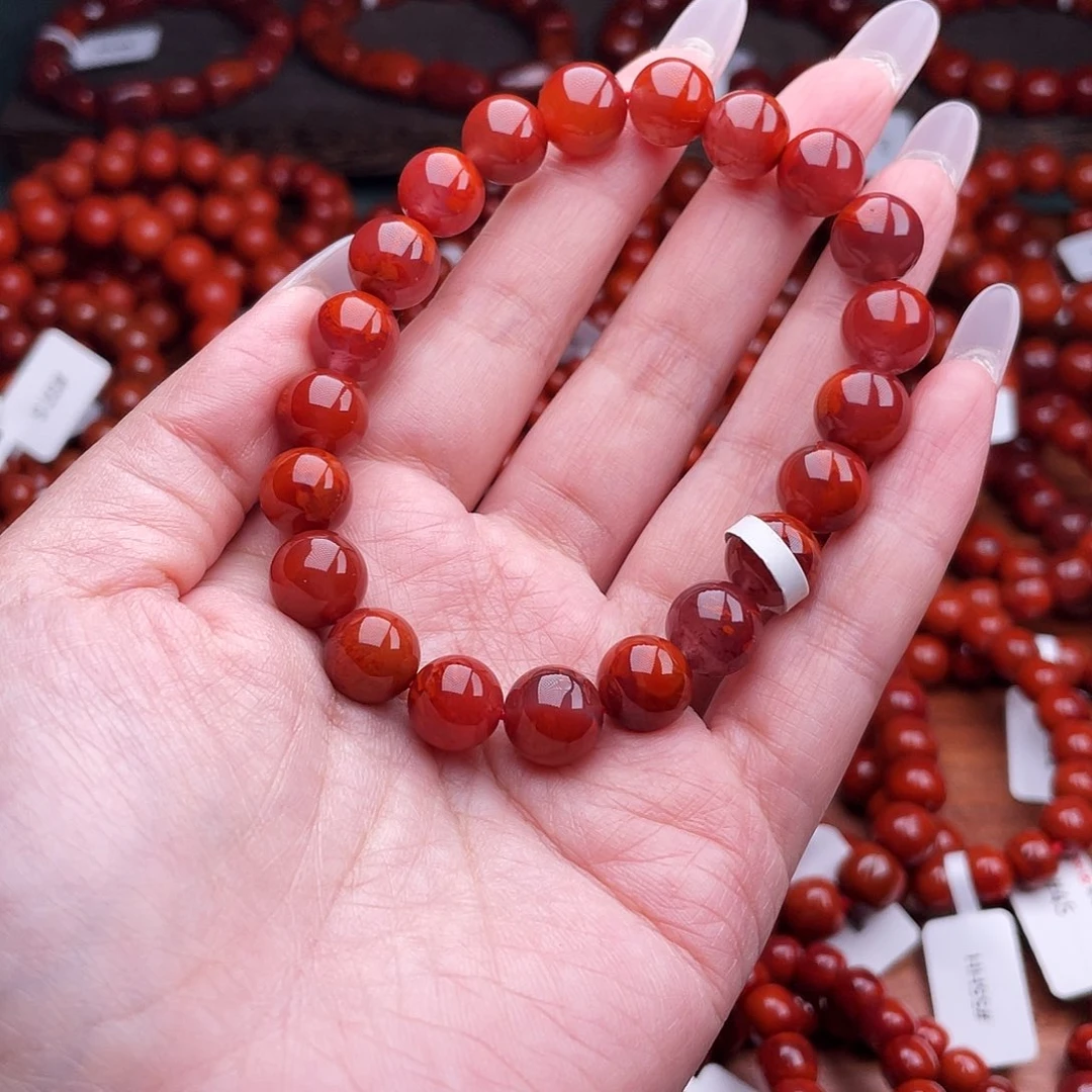 w***J南红玛瑙未镶嵌瓦西原矿手串10mm