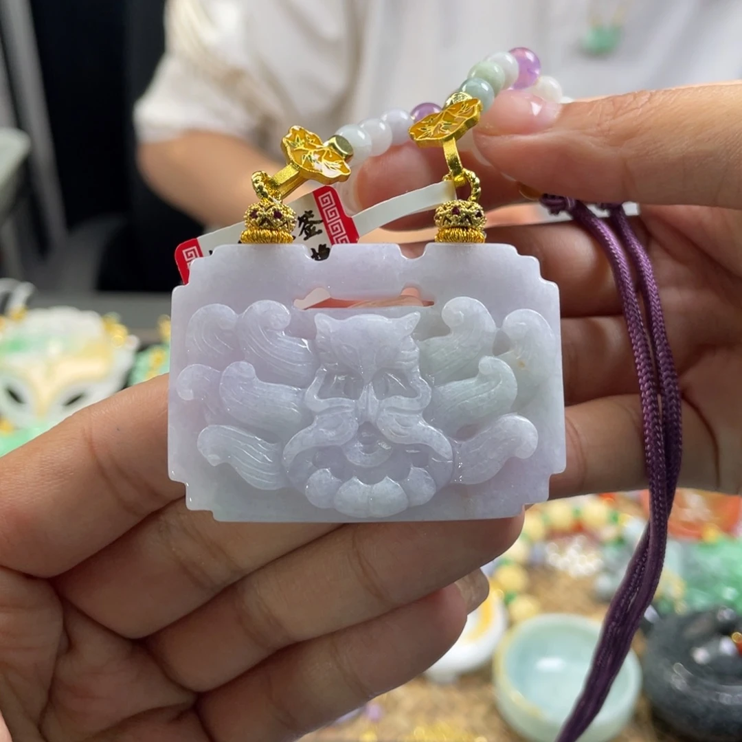 翡翠未镶嵌颈饰代编织