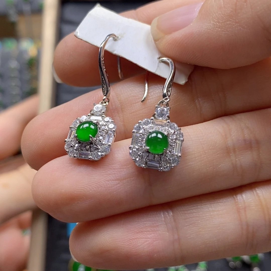 颈饰银S925镶嵌翡翠171号