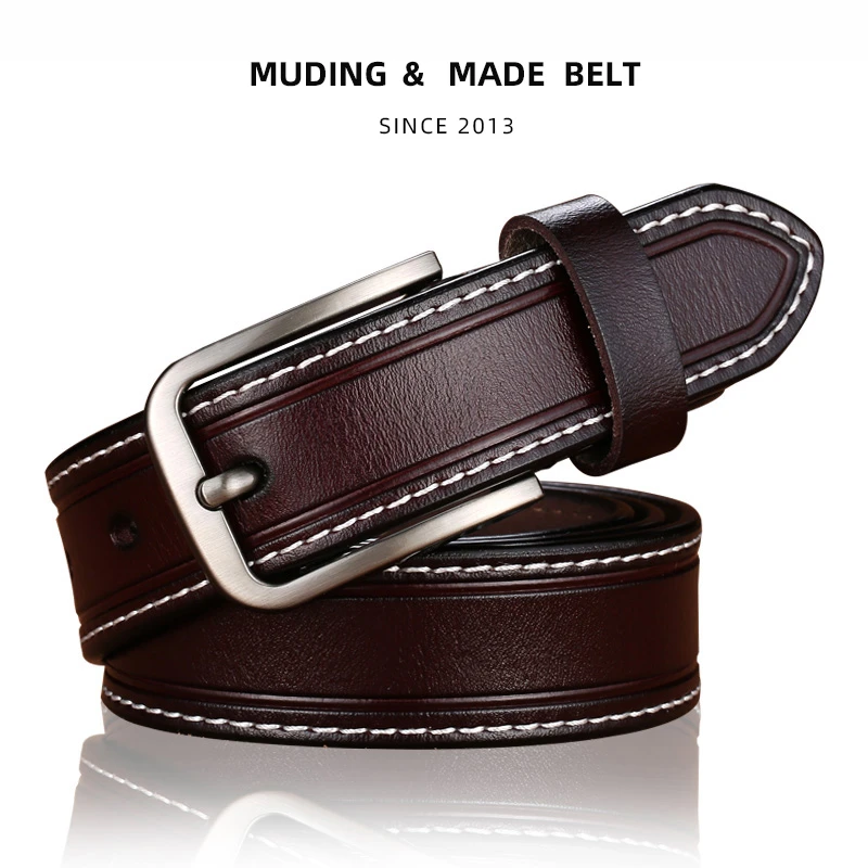 女士皮带真皮时尚百搭配牛仔裤带宽休闲韩版简约腰带女款牛皮复古