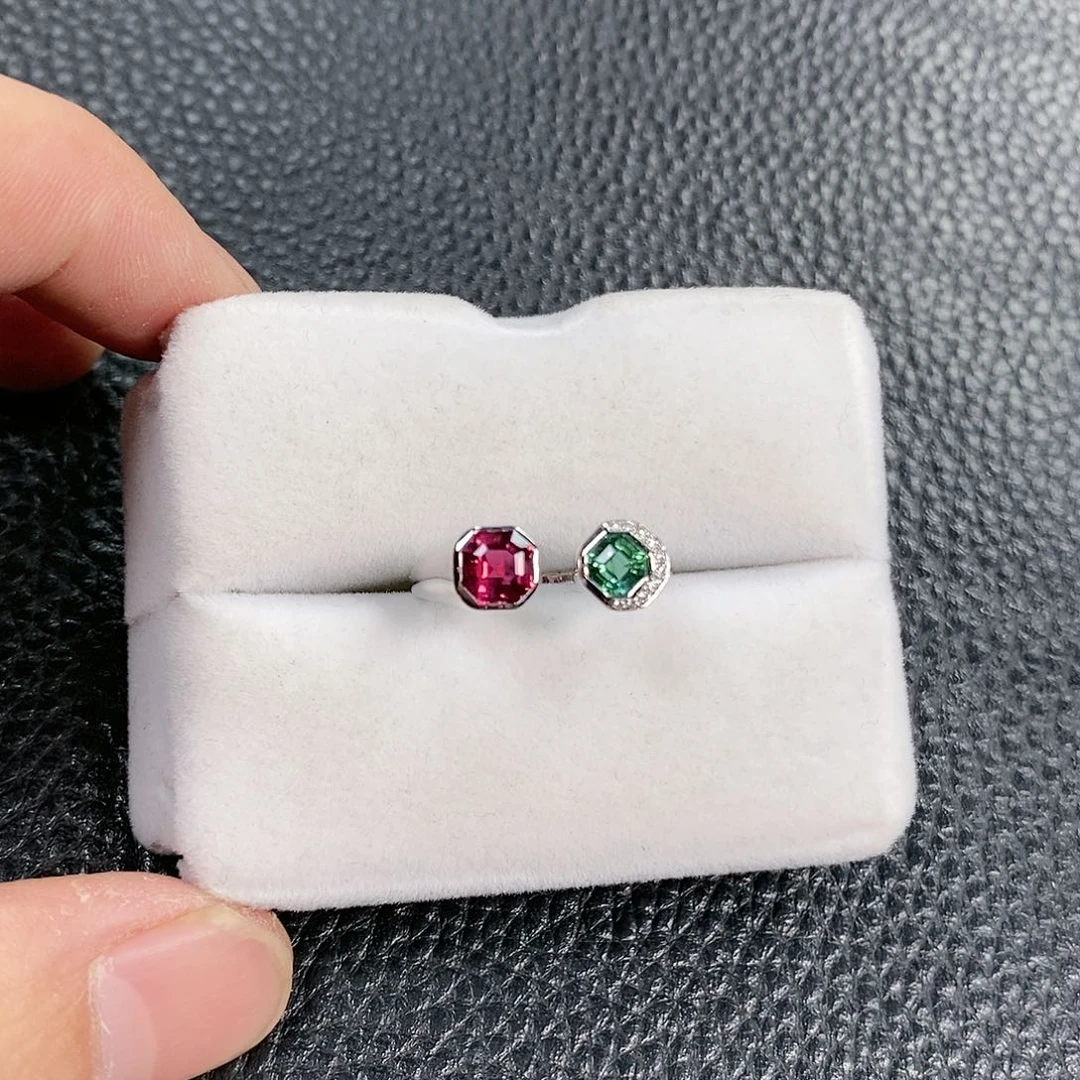 碧玺戒指18K金镶嵌福利